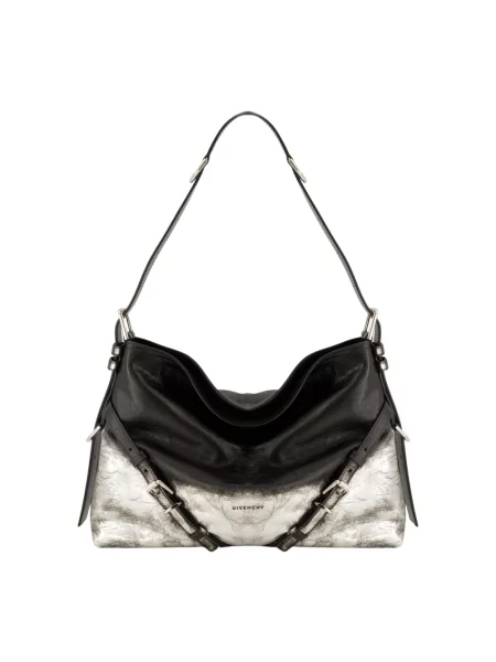 Torebka skórzana Givenchy skórzana szara