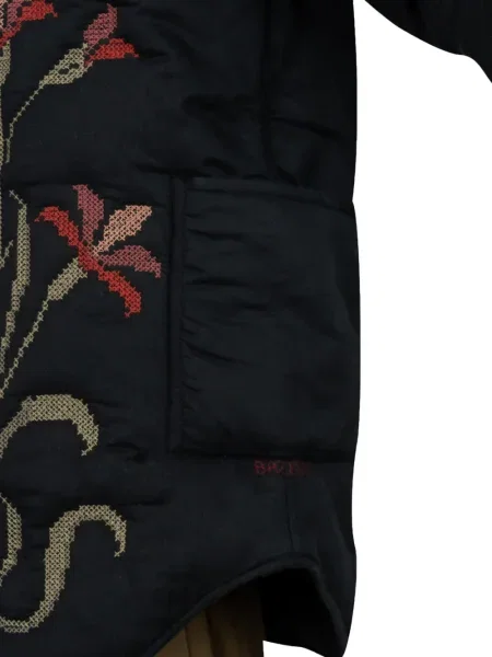 Geacă Baziszt cu model floral negru