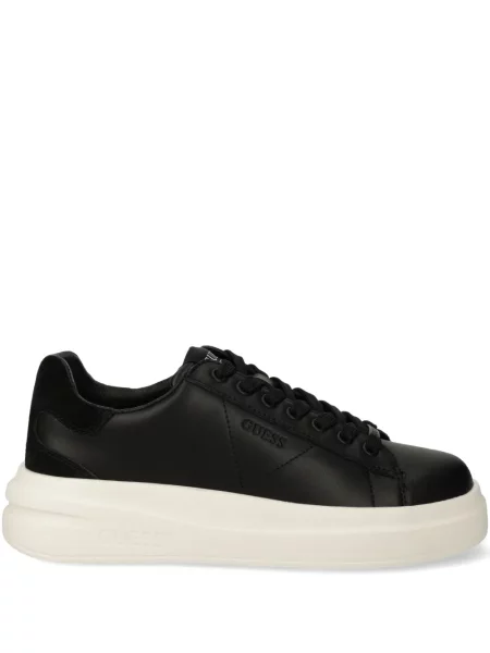 Sneakerși Guess cu autograf negru