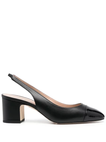 Pantofi cu toc Scarosso din piele slingback negru