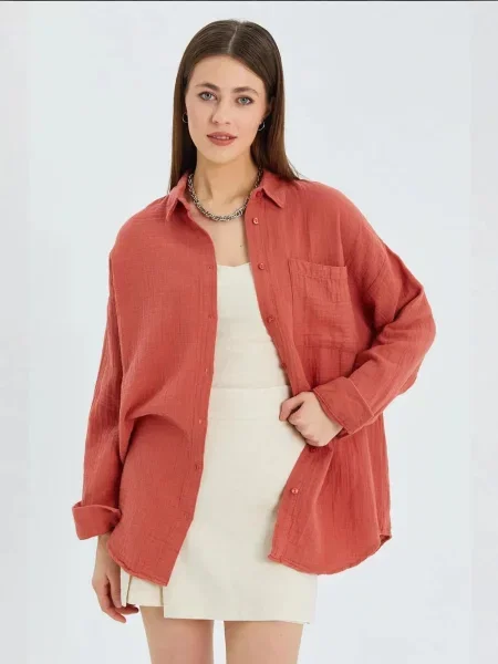 MixRay Bluza hrđavo smeđa