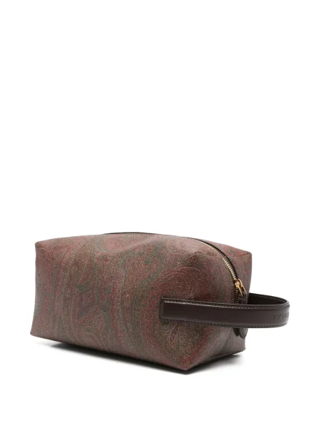 Geantă Etro cu broderie maro