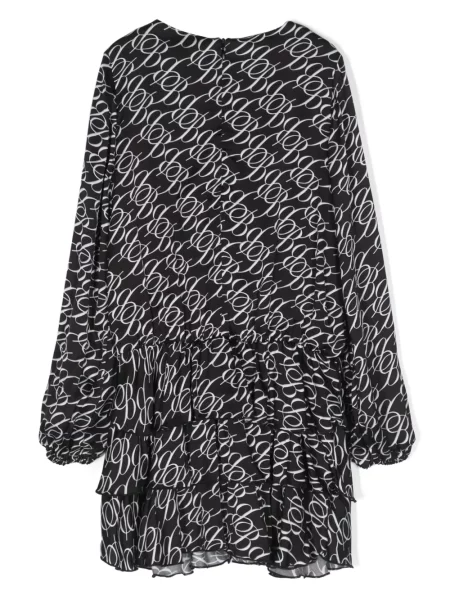 Sukienka midi dziecięca Miss Blumarine czarna