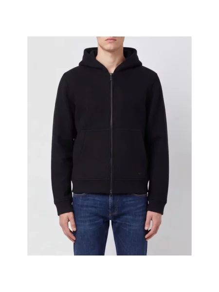 Bluza z kapturem Emporio Armani z kapturem czarna