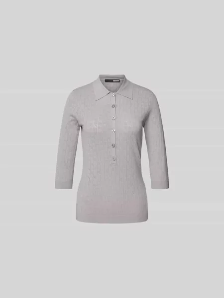 Koszulka polo o kroju slim fit z efektem dzianiny Rotate