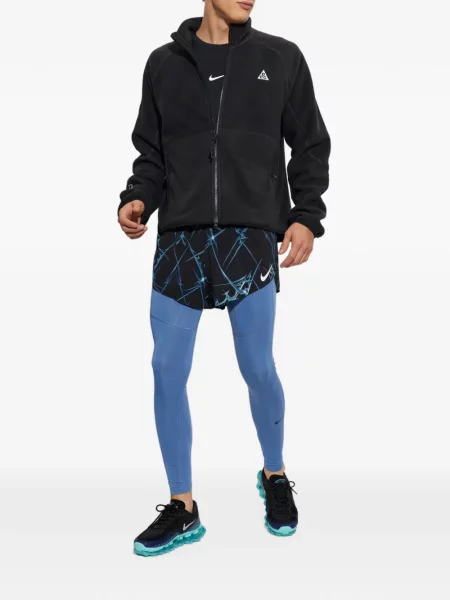 Sală de gimnastică pantaloni scurți Nike cu cordon din jerseu negru
