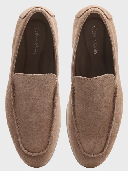 Замшевые лоферы Calvin Klein бежевые