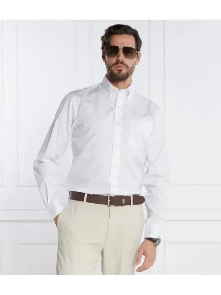 POLO RALPH LAUREN Cămașă | Custom fit alb
