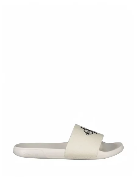 Papuci Calvin Klein cu imagine alb