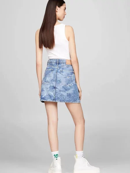 Джинсовая юбка Tommy Jeans синяя