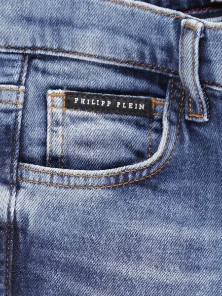 Szorty dziecięce Philipp Plein niebieskie