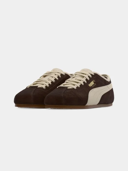 PUMA Nízke tenisky Tackle béžová / čokoládová hnedá