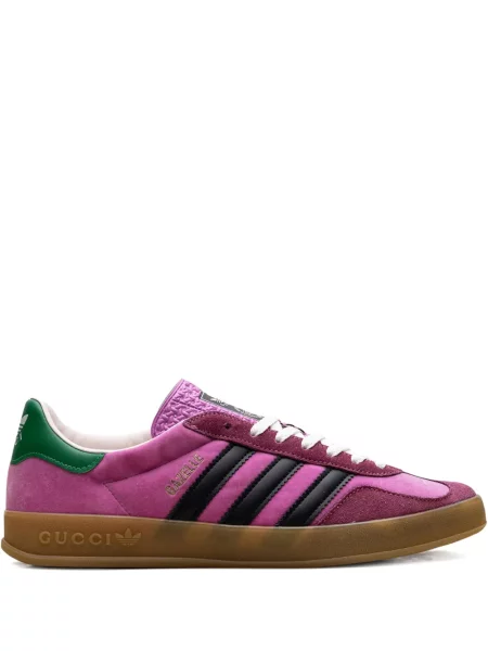 Sneakerși Adidas Gazelle de catifea alb