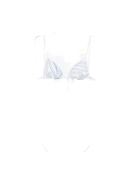 Top Pucci cu imagine cu imprimeu abstract alb