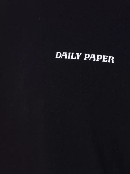 Тениска Daily Paper с кръгло деколте черно