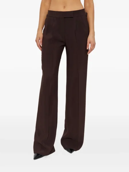 Pantaloni Tom Ford plisate maro