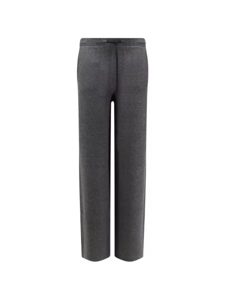 Pantaloni Hevo tricotate alergare cu cordon gri