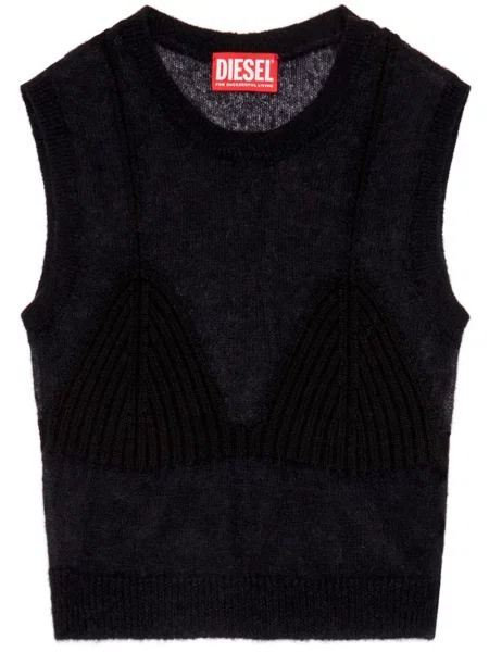 Top Diesel tricotate negru