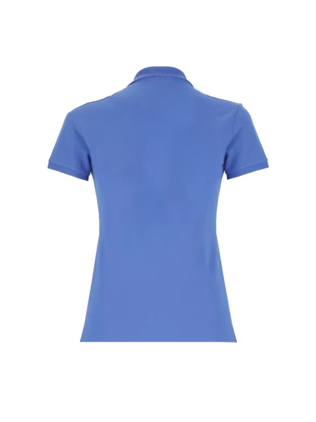 Koszulka polo o kroju slim fit z wyhaftowanym logo model ‘JULIE’ Ralph Lauren niebieska