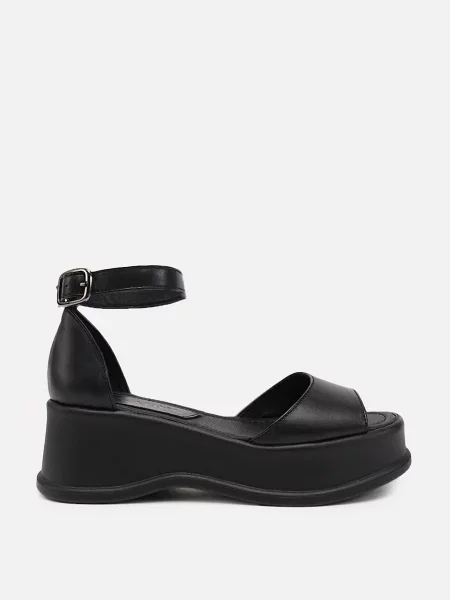 Шкіряні Босоніжки YUKI чорний