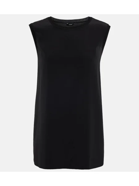 Jedwabny top Joseph czarny