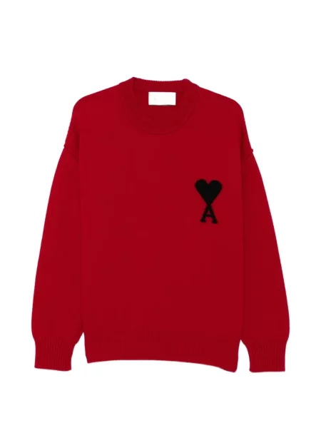 Sweter Ami Paris czerwony