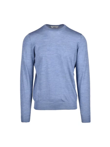 Sweter Filippo De Laurentiis wełniany niebieski