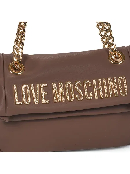 Geanta crossbody Love Moschino maro
