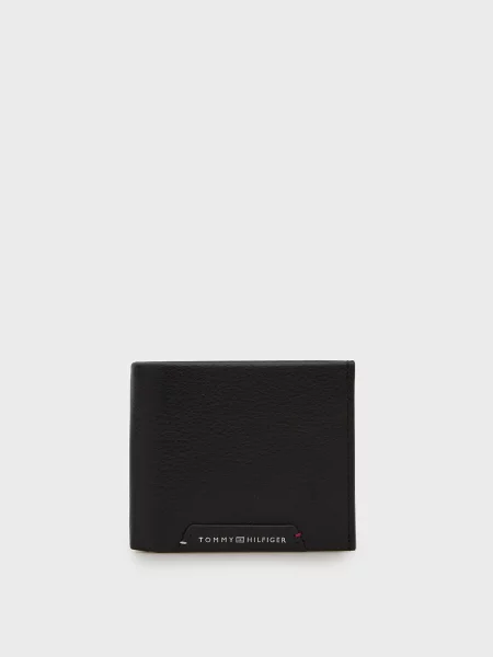 Кожаный кошелек Tommy Hilfiger черный