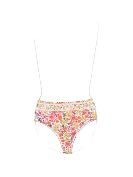 Bikini Farm Rio cu model floral alb