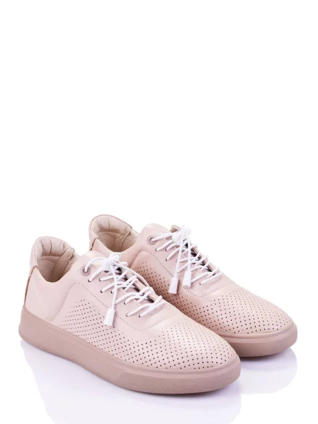 Кожаные ботинки Derisan бежевые