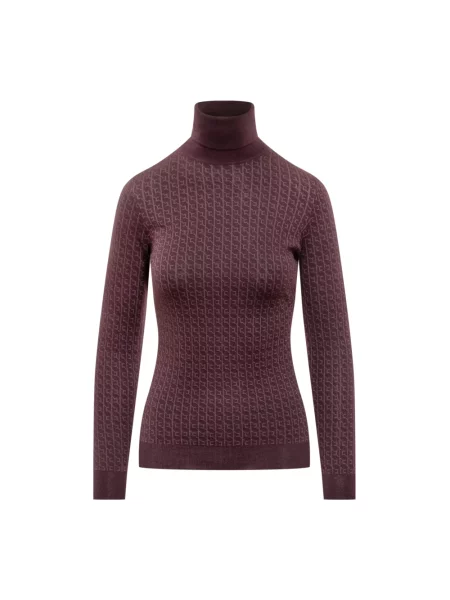 Golf golf golf Elisabetta Franchi wełniany brązowy