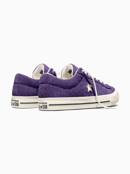 Converse sneakers din piele întoarsă One Star 95 violet