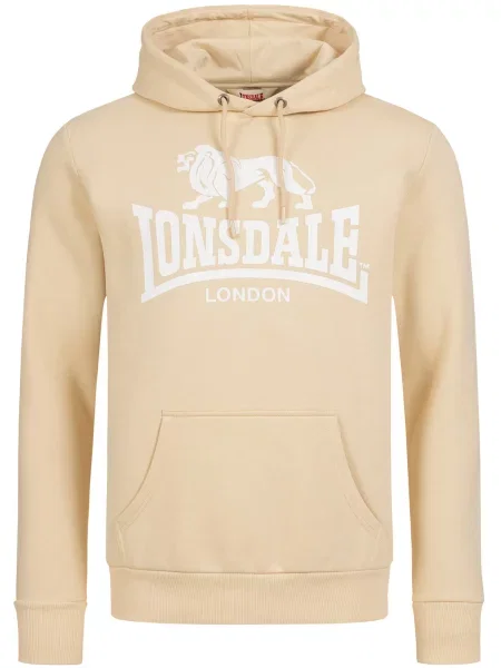 LONSDALE Μπλούζα φούτερ SHERBORNE άμμος λευκό