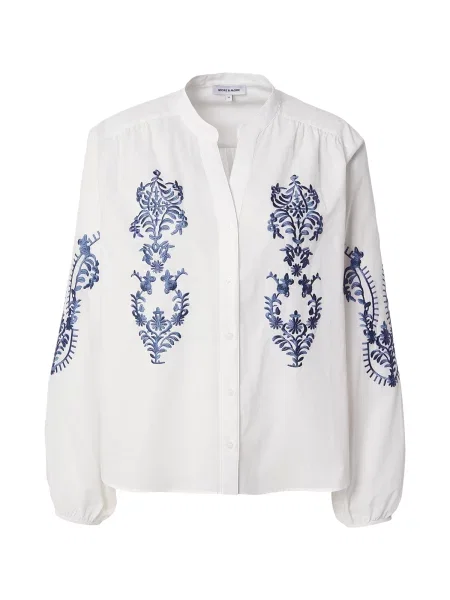 MORE & MORE Bluză bleumarin / murdar alb