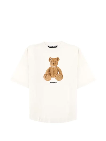 Tricou Palm Angels cu imagine alb