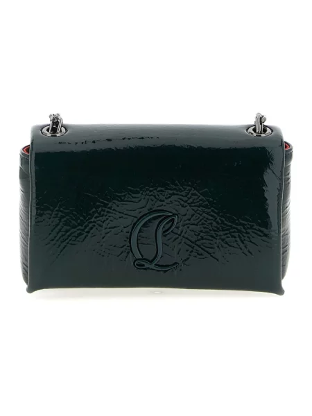 Torebka Christian Louboutin skórzana zielona