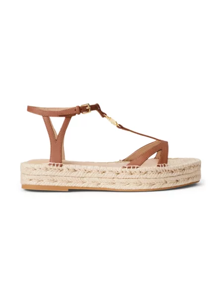 Espadryle LAUREN RALPH LAUREN brązowe
