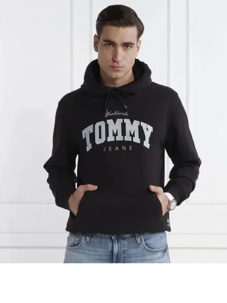 Tommy Jeans Hanorac NY VARSITY negru
