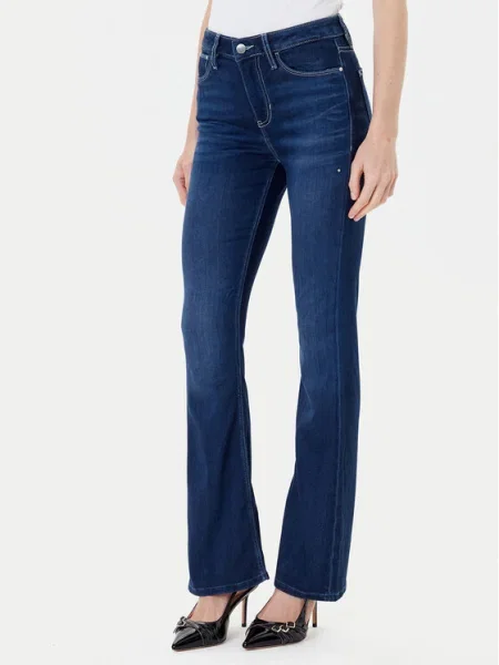 Guess Blugi Flare Fit albastru