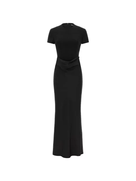 Rochie maxi Rotate Birger Christensen drapată negru