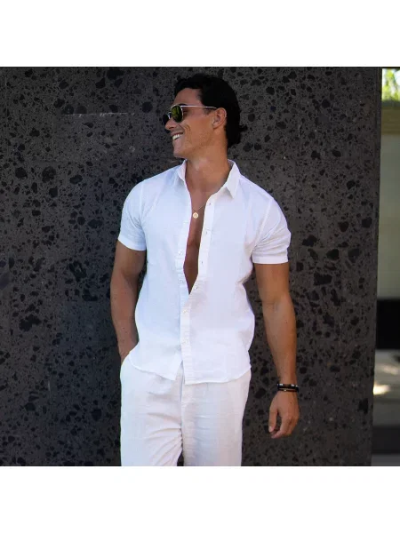 Srajca Thead. s kratkimi rokavi bela