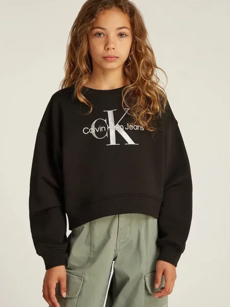 Calvin Klein Jeans Dječja dukserica crna
