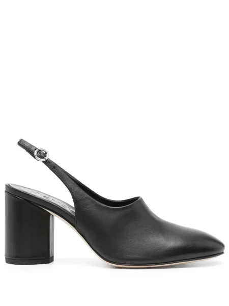 Pantofi cu toc Aeyde din piele slingback negru