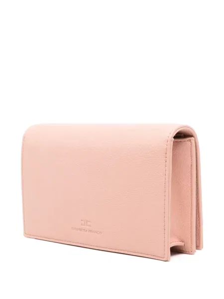 Clutch Elisabetta Franchi με αυτόγραφο ροζ