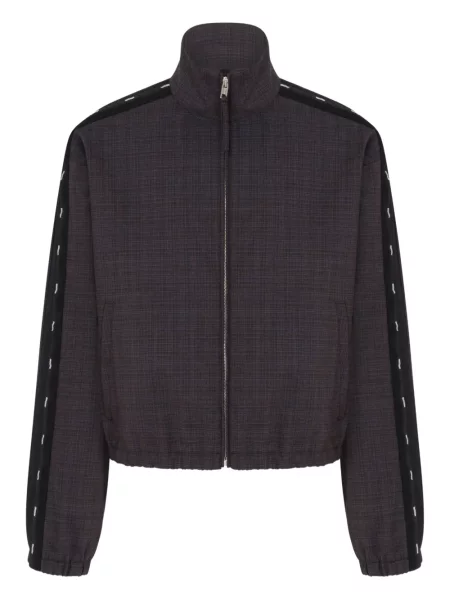 Яке тип бомбър Moschino на райета сиво