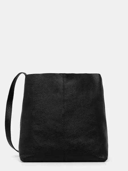 Geanta de piele Sessun din piele negru