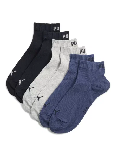 PUMA Skarpety do kostek unisex 3 pary Odzież niebieski
