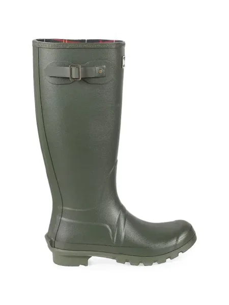 Botine Barbour cu cataramă verde