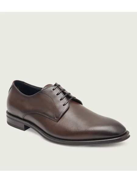 BOSS BLACK Bőr derby cipő Derrek_derb_burb fekete